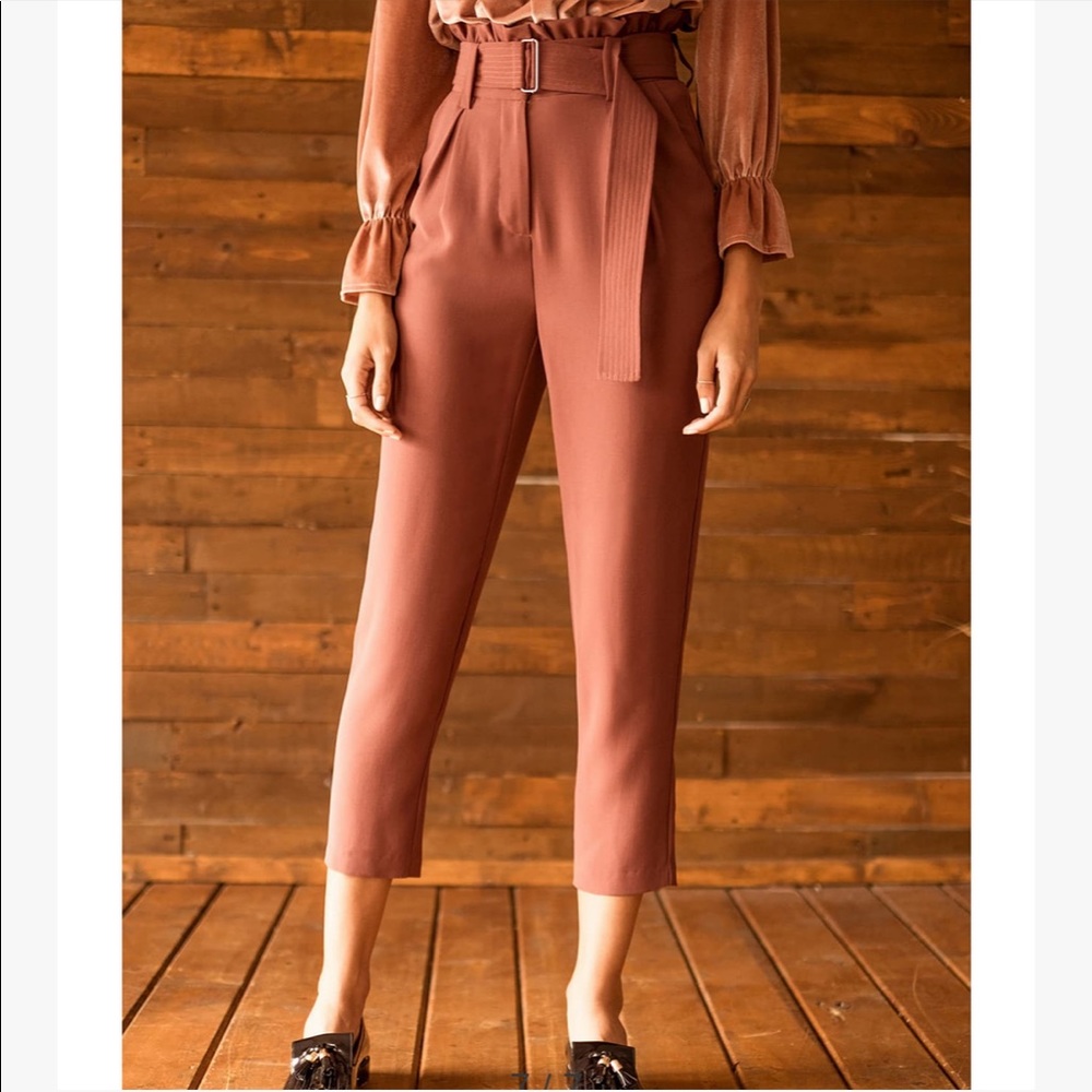 Moon River Paper Bag Waist Trousers